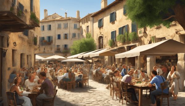 Venez profiter d’un repas convivial à la place des oliviers d’Hénin
